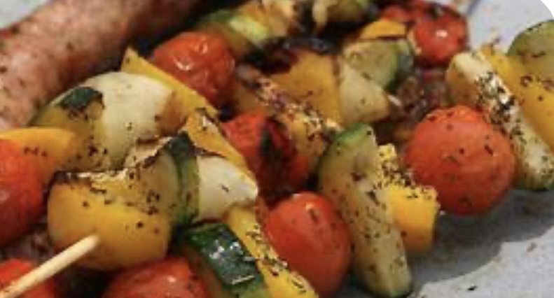 brochette de légumes confit